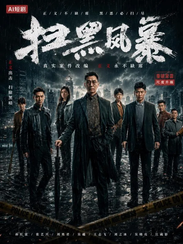 扫黑风暴 江疏影 车晓 杨雨潼 警匪博弈AI短剧深夜连看 极品女神暗黑诱惑谁能顶得住 海报